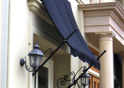 Black Spear Awning Over Doorway
