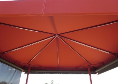 Orange Canopy with Screens