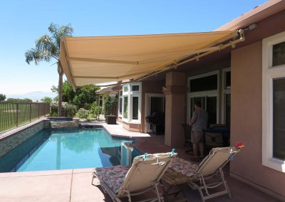 Retractable Awning Over Pool